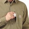 Carhartt Rugged Flex Relaxed Fit Canvas Fleece-Lined Snap-Front Shirt Jac, Dark Khaki, 2XL, REG 105532-DKH2XLREG - alternate 3